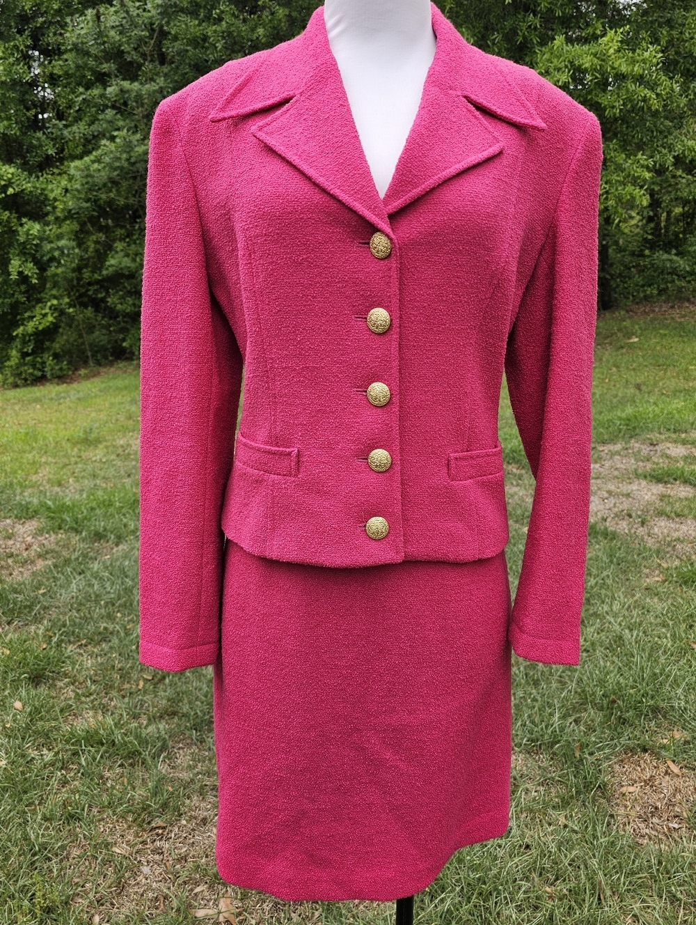 Vintage THE LIMITED Fushia Wool Suit Small/8